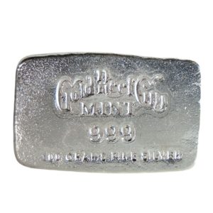 100g Fine Silver Cast Bar - GRC Mint