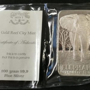 100g Minted Fine Silver Bar
