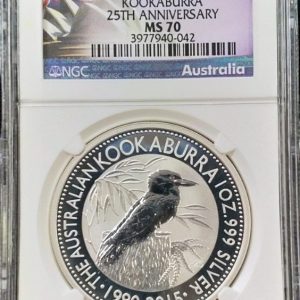 2015 P Australia S$1 Kookaburra 25th Anniversary NGC MS 70