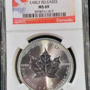 2015 Canada Maple Leaf S$5 EARLY RELEASE NGC MS69