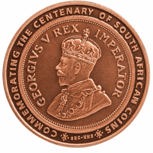 Copper medallion - 100yrs of South African Coins