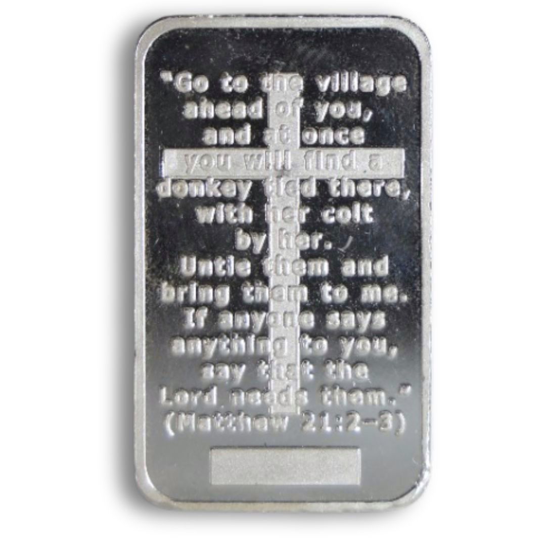 100G Fine Silver Bar - The Donkey - Image 3