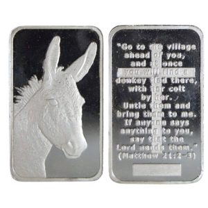 100G Fine Silver Bar - The Donkey