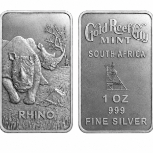 1oz Fine Silver Minted Bar - African Big 5