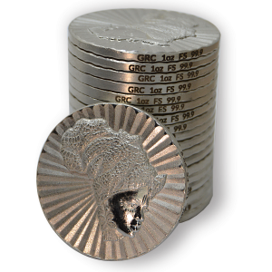 1oz Fine Silver Stacker- Tube of 25 - Mama Africa