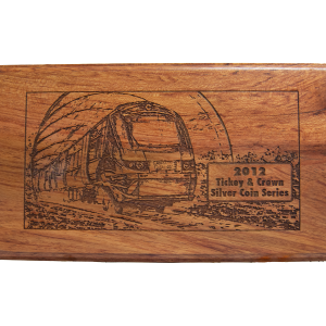 2012 'Trains Of SA' R2 Coin Crown + Tickey Set - Gautrain