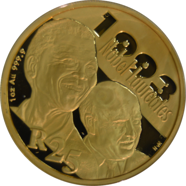 2007 SA Gold Protea - 1oz Proof - Mandela/De Klerk