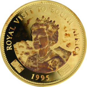 18ct Gold UK/SA Medallion