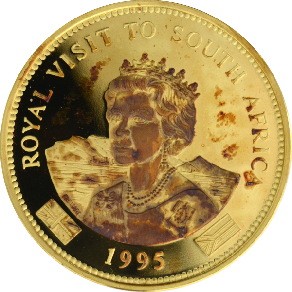 18ct Gold UK/SA Medallion