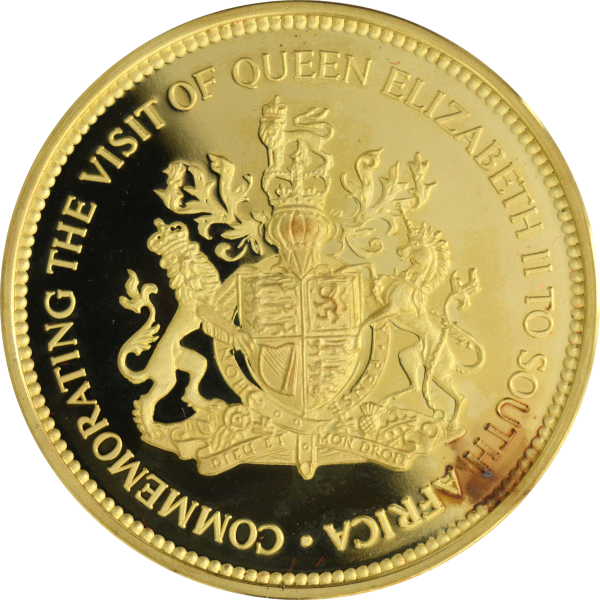 18ct Gold UK/SA Medallion - Image 2