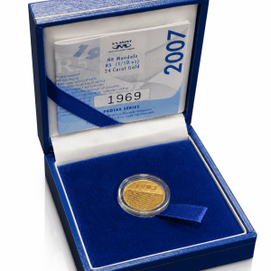 2007 - 1/10oz Proof Gold Mandela Protea
