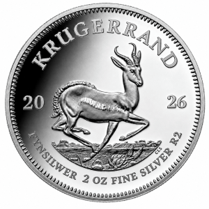 2026 - 2oz Fine Silver Proof Krugerrand