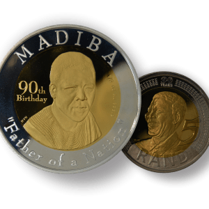 Mandela 90th Birthday Bi-metal Set