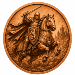1oz Pure Copper - The Lionheart