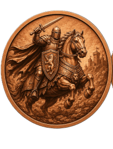 1oz Pure Copper - The Lionheart